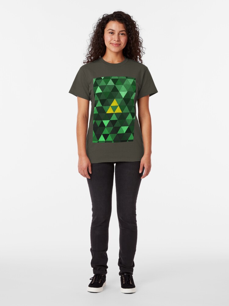 Alternate view of Triforce Quest (Green) Classic T-Shirt