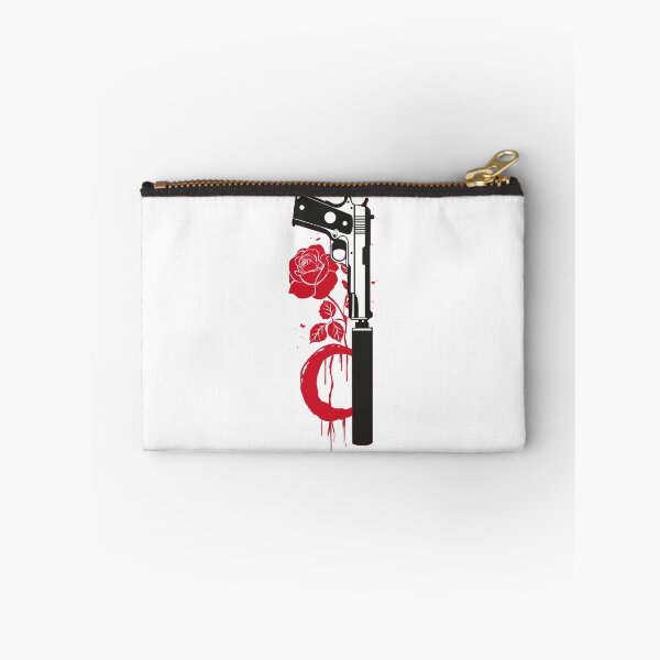 Item preview, Pistol with silencer and rose. designed and sold by emphatic.