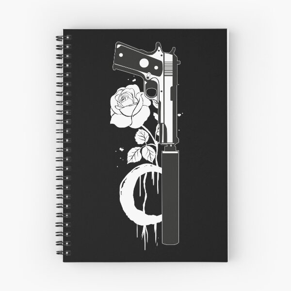 Item preview, Pistol with silencer and rose. designed and sold by emphatic.