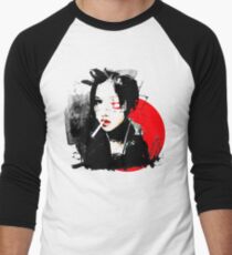 Japanese Punk Girl Men's Baseball ¾ T-Shirt