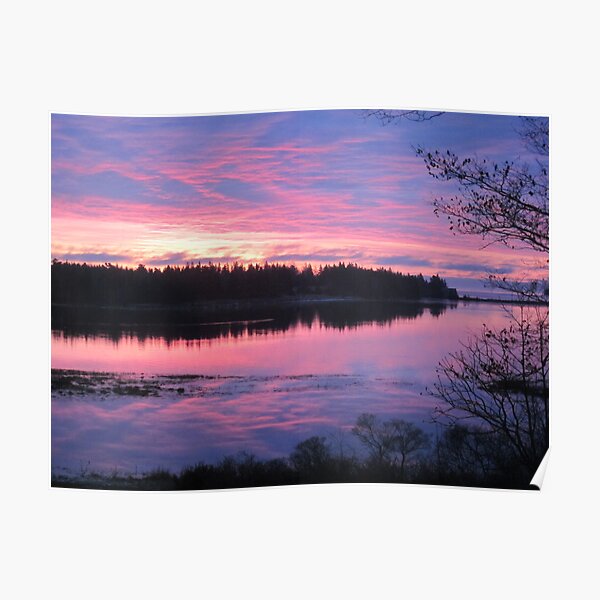 Sunrise over Oak Island, Nova Scotia Poster