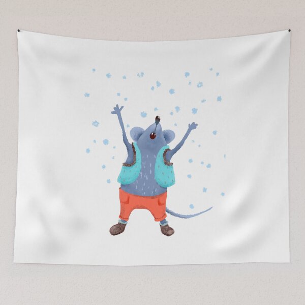 Item preview, Mouse enjoys the snow designed and sold by zatmeniee.