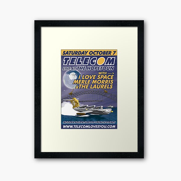 Telecom Modern Adventures EP Launch Sydney 2006 10 07 Framed Art Print