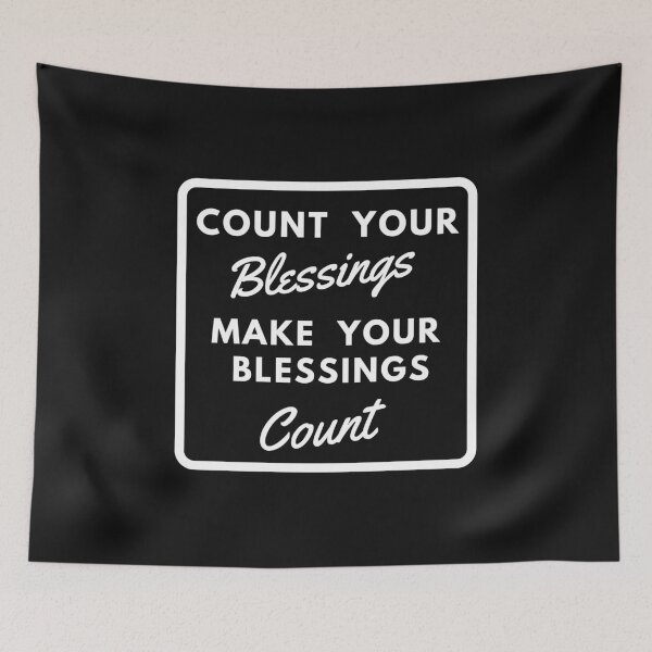 Item preview, Thanksgiving Count Your Blessings White designed and sold by SpiffyD.