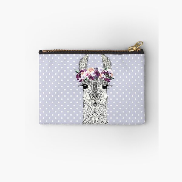 Item preview, FLOWERGIRL ALPACA LAVENDER DOTS by Monika Strigel designed and sold by SunlightStudios.