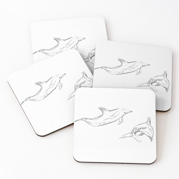 Item preview, Striped Dolphins Sketch designed and sold by AJk6cr.