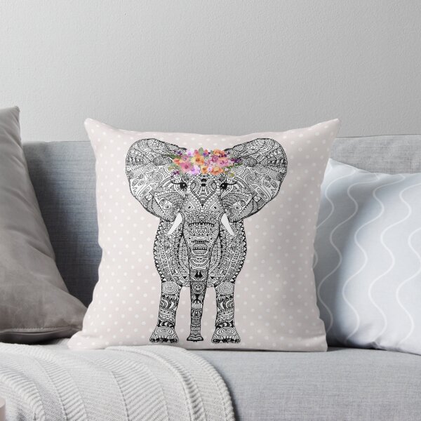 Item preview, FLOWERGIRL ELEPHANT BLUSH DOTS BY Monika Strigel designed and sold by SunlightStudios.