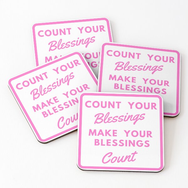 Item preview, Thanksgiving Count Your Blessings Pink designed and sold by SpiffyD.