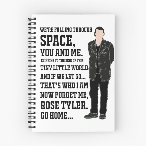 Item preview, The 9th Doctor: "We’re falling through space, you and me" designed and sold by sci-fi-nerd.