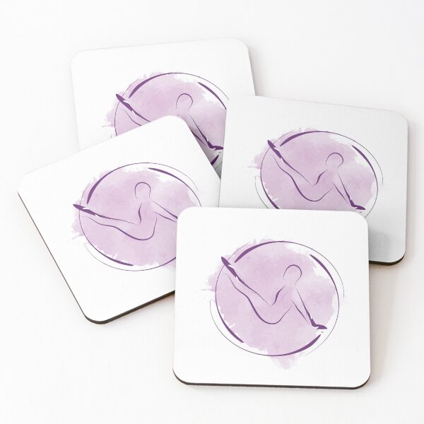 Item preview, Pilates pose with watercolor effect designed and sold by sashica.