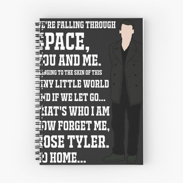 Item preview, The 9th Doctor: "We’re falling through space, you and me" (White) designed and sold by sci-fi-nerd.