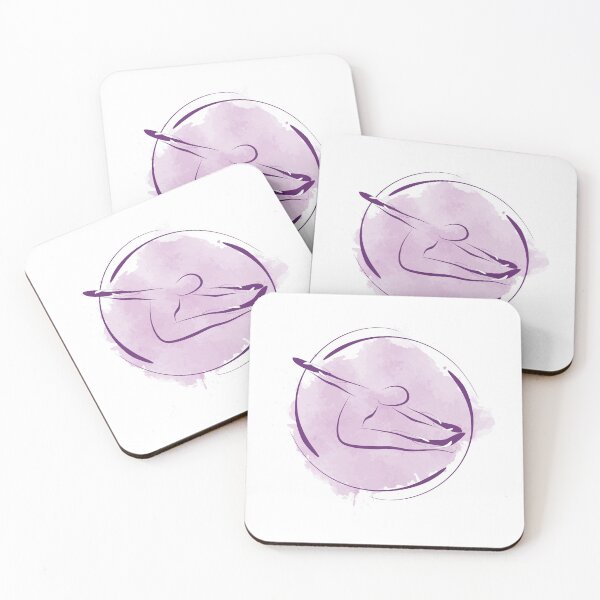 Item preview,  Pilates pose with watercolor effect designed and sold by sashica.