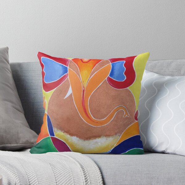 Item preview, abstract colourful ganesha image designed and sold by DollyJ.