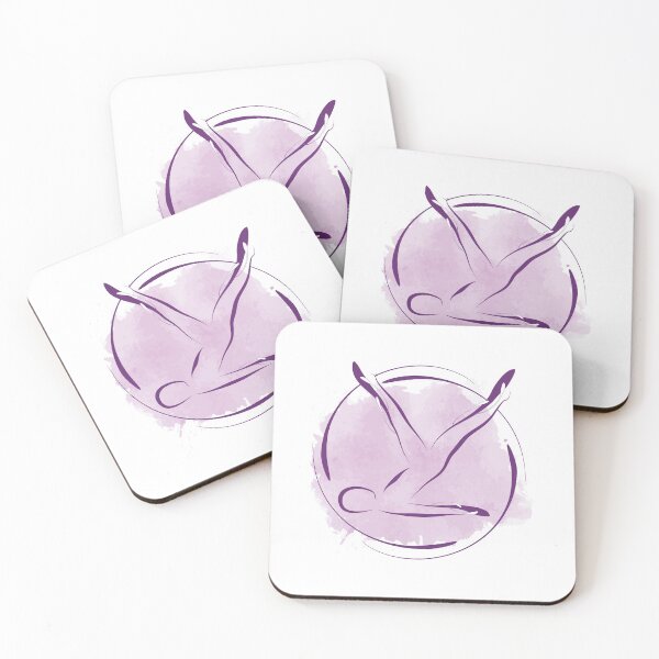 Item preview, Pilates pose with watercolor effect designed and sold by sashica.