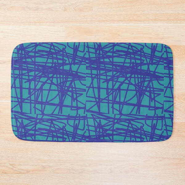 Item preview, mint green with deep blue designed and sold by JustynaWarsaw.