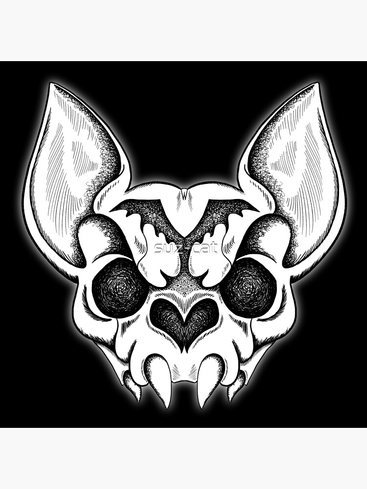 "Vampire Bat Skull" Poster for Sale by suz-cat | Redbubble