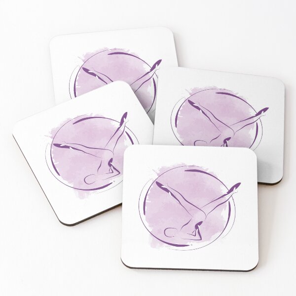 Item preview,  Pilates pose with watercolor effect designed and sold by sashica.