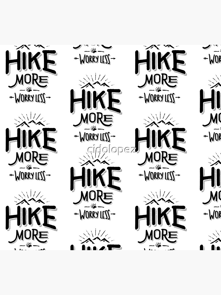 Funny Novelty Hiking T Shirt Hike More Worry Less Mountain Funny Novelty Hiking T Shirt Hike More Worry Less Mountain