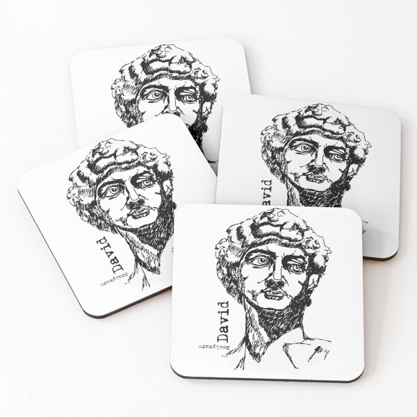 Artikelvorschau,  Der biblische Held David David ist ein Meisterwerk der Renaissance-Skulptur David (Michelangelo) skizziert Kunst entworfen und verkauft von KARTICK DUTTA.
