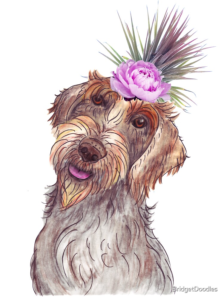 My Best Friend is Wirehaired Pointing Griffon Messenger Bag