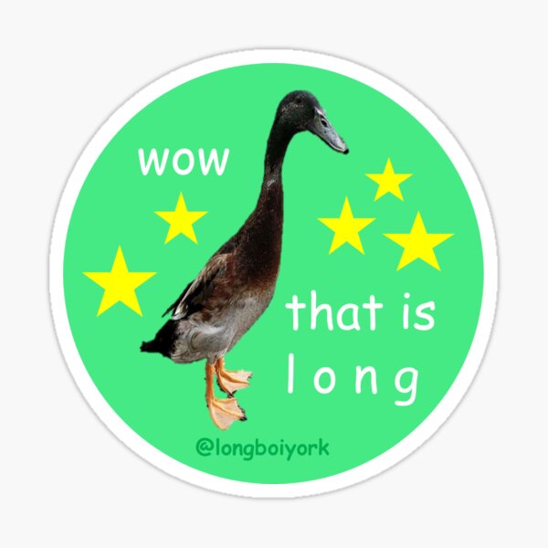 wow that is l o n g Sticker