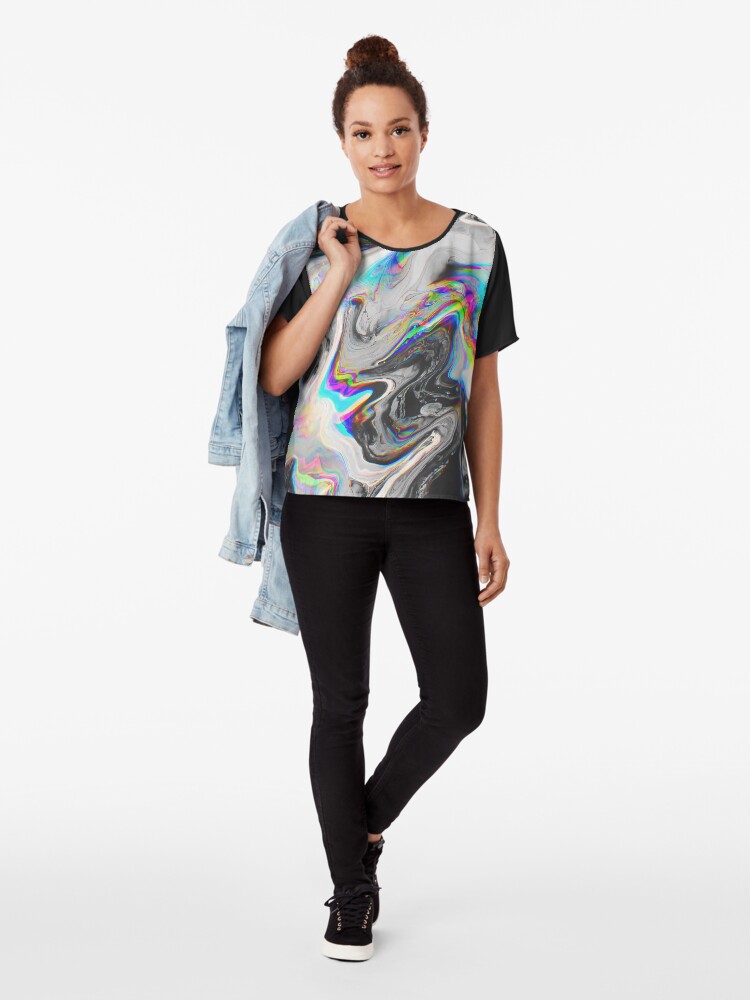 Alternate view of CONFUSION IN HER EYES THAT SAYS IT ALL Chiffon Top