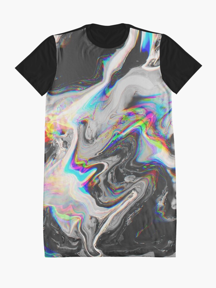 Alternate view of CONFUSION IN HER EYES THAT SAYS IT ALL Graphic T-Shirt Dress