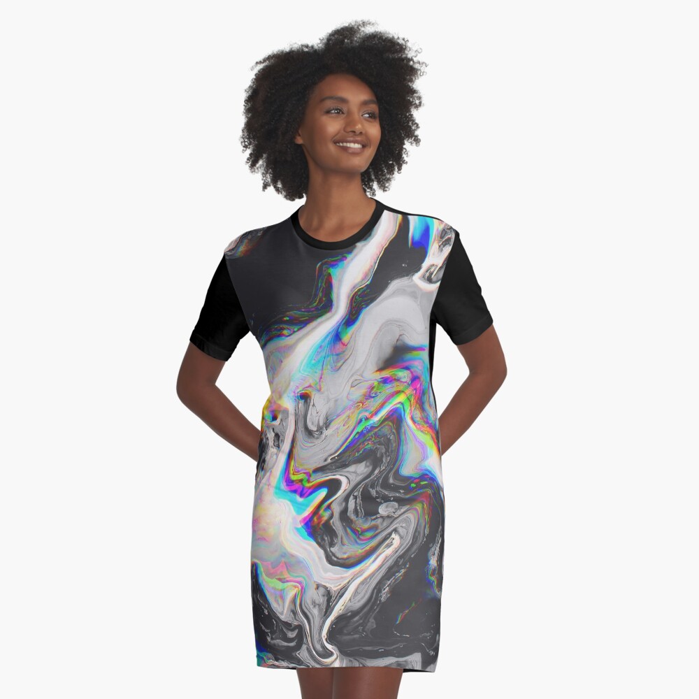 CONFUSION IN HER EYES THAT SAYS IT ALL Graphic T-Shirt Dress