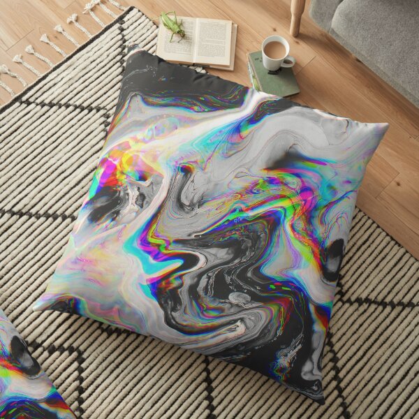CONFUSION IN HER EYES THAT SAYS IT ALL Floor Pillow