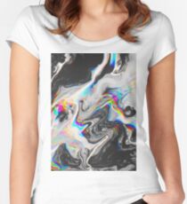 CONFUSION IN HER EYES THAT SAYS IT ALL Fitted Scoop T-Shirt