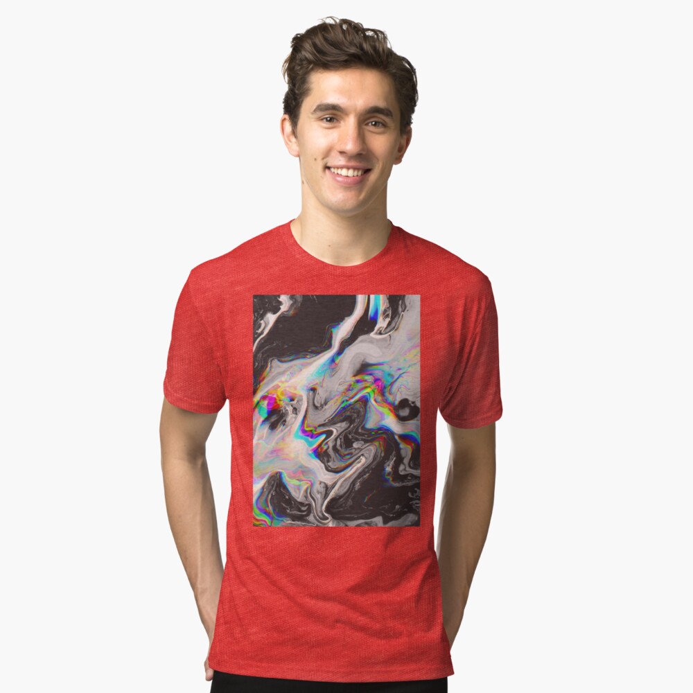 CONFUSION IN HER EYES THAT SAYS IT ALL Tri-blend T-Shirt