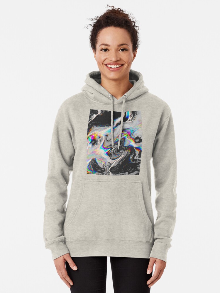 Alternate view of CONFUSION IN HER EYES THAT SAYS IT ALL Pullover Hoodie
