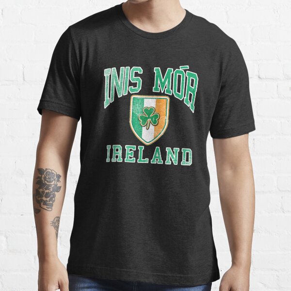 Inis Mor, Ireland with Shamrock Essential T-Shirt