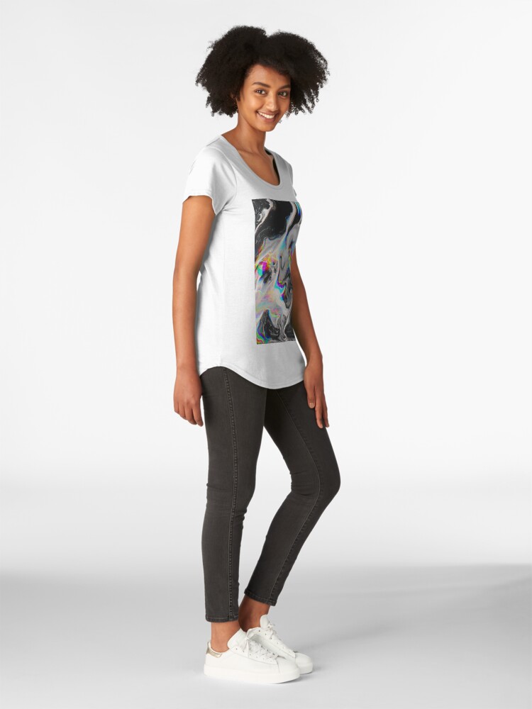 Alternate view of CONFUSION IN HER EYES THAT SAYS IT ALL Premium Scoop T-Shirt