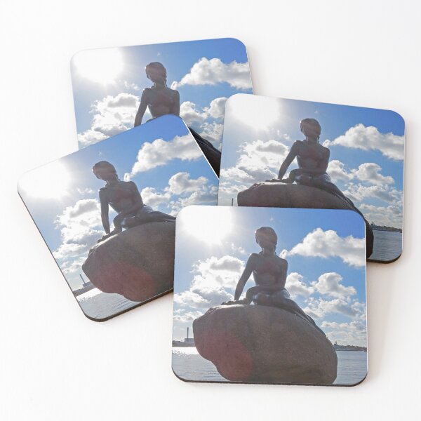Item preview, Little Mermaid Backlight Copenhagen Denmark Photograph designed and sold by Sharon Schwalbe.