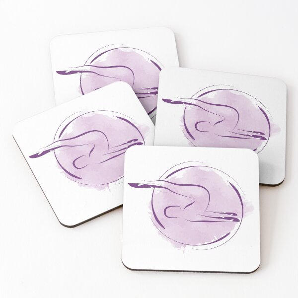 Item preview, Pilates pose with watercolor effect designed and sold by sashica.