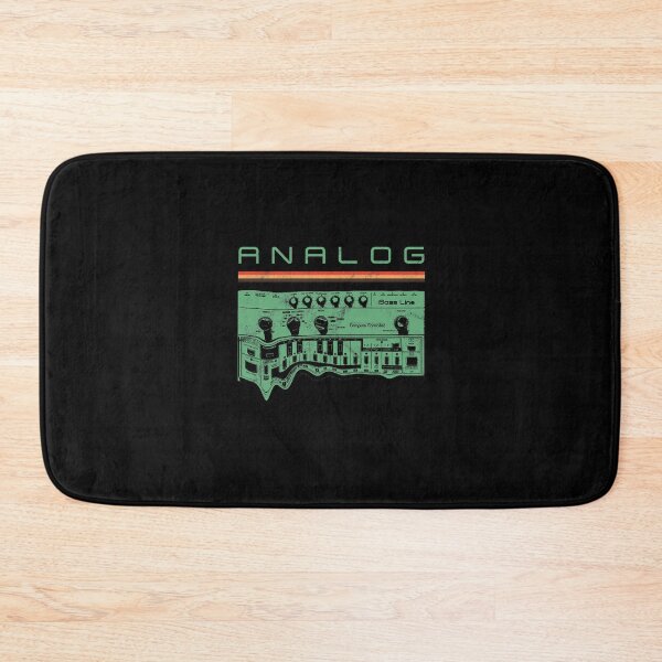 Item preview, Analog Vintage Bass Synthesizer Retro Studio Gear Nerd design designed and sold by A-Fashion.