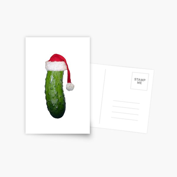 Christmas Pickle Postcard