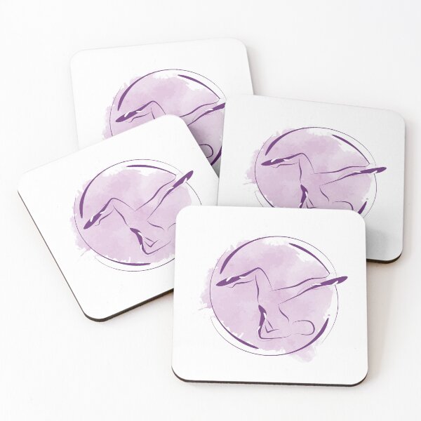 Item preview, Pilates pose with watercolor effect designed and sold by sashica.