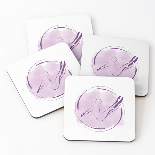Item preview, Pilates pose with watercolor effect designed and sold by sashica.