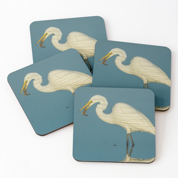 Item preview, Great Egret with Shrimp designed and sold by Gerard Fornarotto.