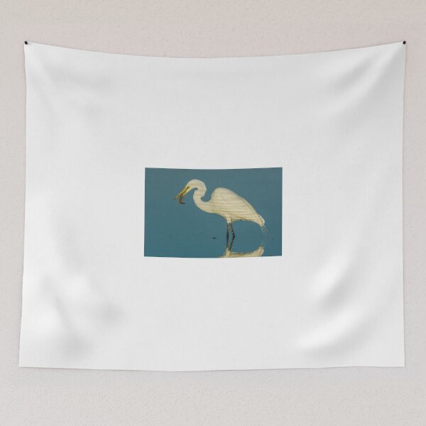 Item preview, Great Egret with Shrimp designed and sold by Gerard Fornarotto.