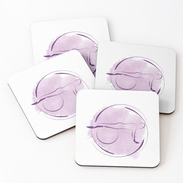 Item preview, Pilates pose with watercolor effect designed and sold by sashica.
