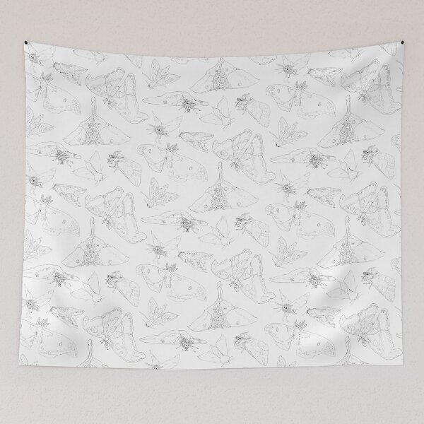 Item preview, Fancy Moths designed and sold by JoandCoArt.