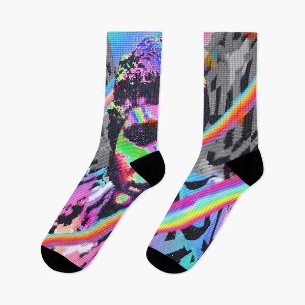 Item preview, Colourful vaporwave portrait artwork designed and sold by sharpecanary.