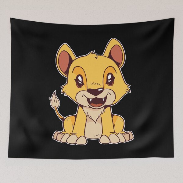 Item preview, Little lion cartoon. designed and sold by emphatic.