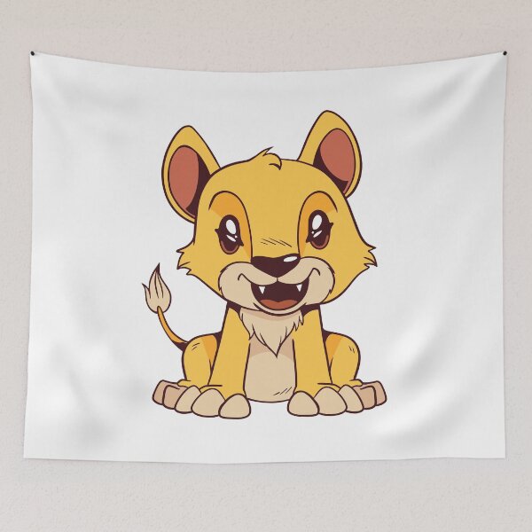 Item preview, Little lion cartoon. designed and sold by emphatic.