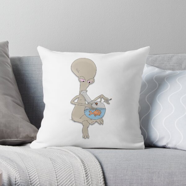 Roger Smokin' Up Throw Pillow