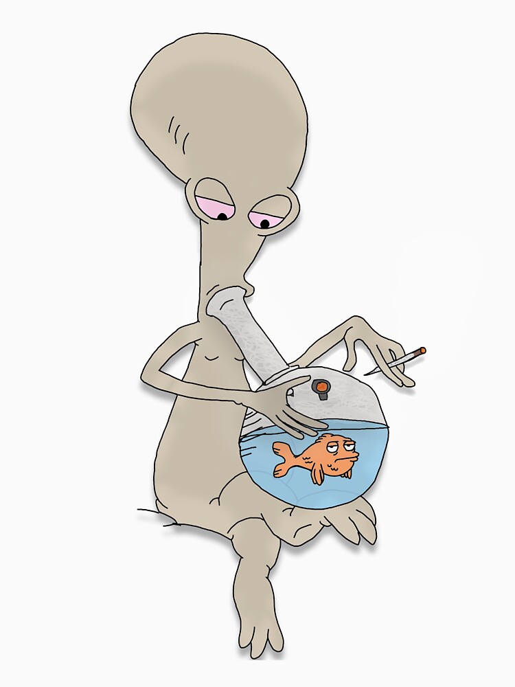 Thumbnail 7 of 7, Classic T-Shirt, Roger Smokin' Up designed and sold by MaxyB.