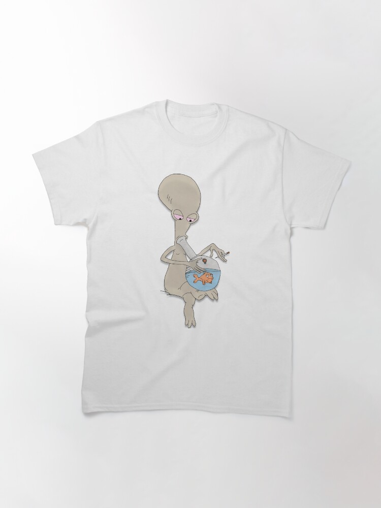 Thumbnail 3 of 7, Classic T-Shirt, Roger Smokin' Up designed and sold by MaxyB.
